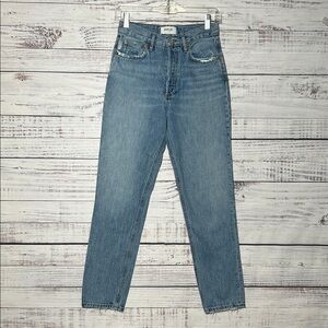 AGOLDE Fen High Rise Relaxed Tapered Jeans Blue Jeans Size 24